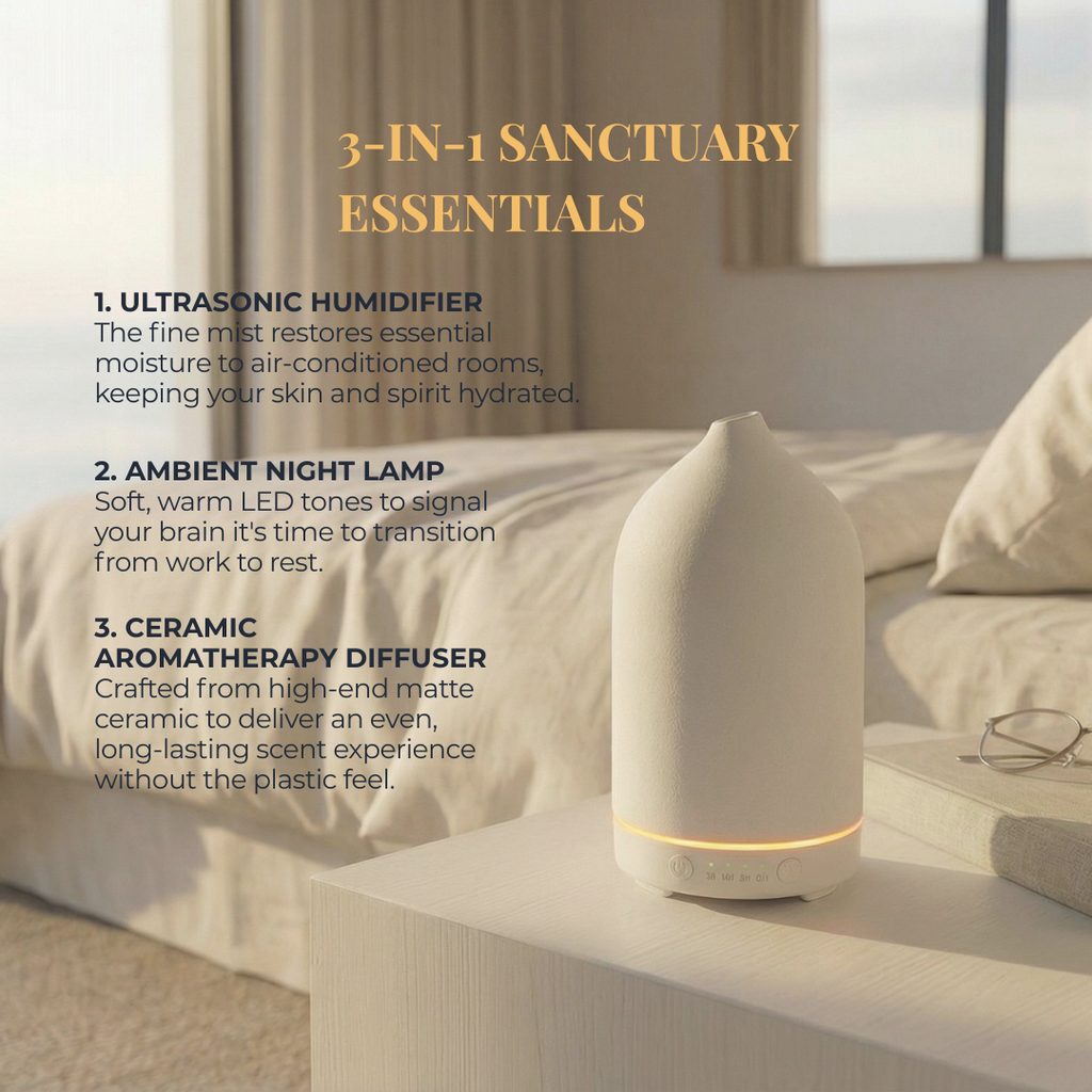 Ceramic Oasis Diffuser | Premium Ultrasonic Wellness for Home & Office