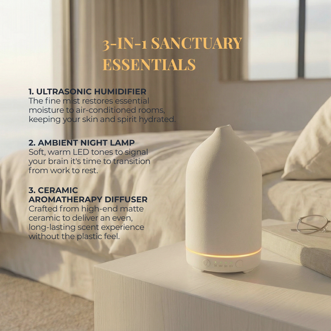 Ceramic Oasis Diffuser | Premium Ultrasonic Wellness for Home & Office