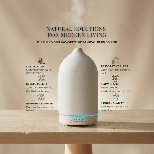 Ceramic Oasis Diffuser | Premium Ultrasonic Wellness for Home & Office