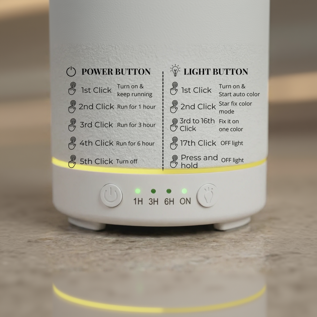 Ceramic Oasis Diffuser | Premium Ultrasonic Wellness for Home & Office