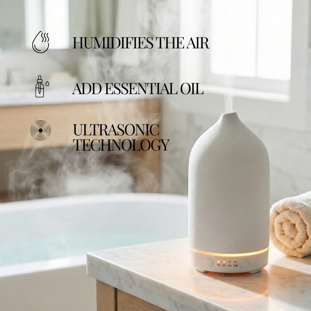 Ceramic Oasis Diffuser | Premium Ultrasonic Wellness for Home & Office