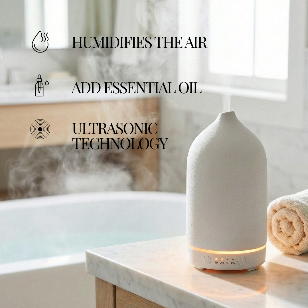 Ceramic Oasis Diffuser | Premium Ultrasonic Wellness for Home & Office